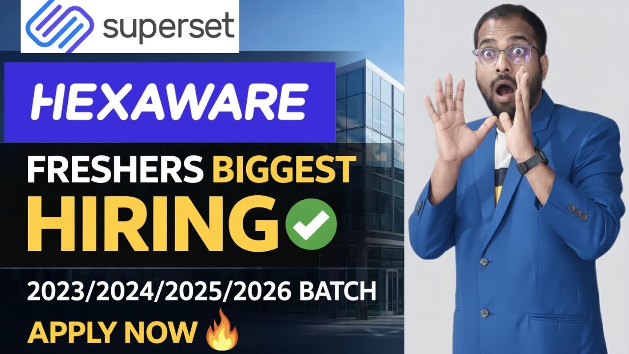 Hexaware Superset New Hiring Announced | Deloitte, HCL, Decisions, NEC Jobs For Freshers | Apply Now
