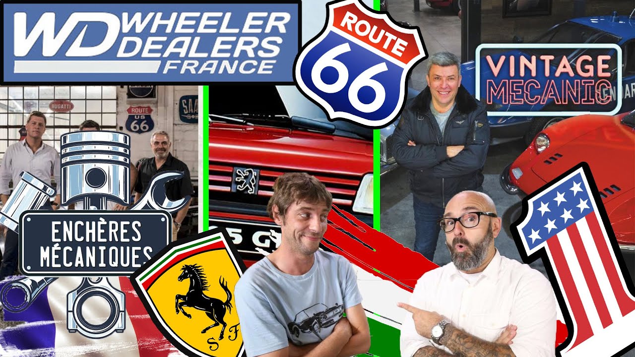 🔵⚪🔴 WHEELER DEALERS, VINTAGE MECANIC, ENCHERES MECANIQUES; les coulisses 🔵⚪🔴