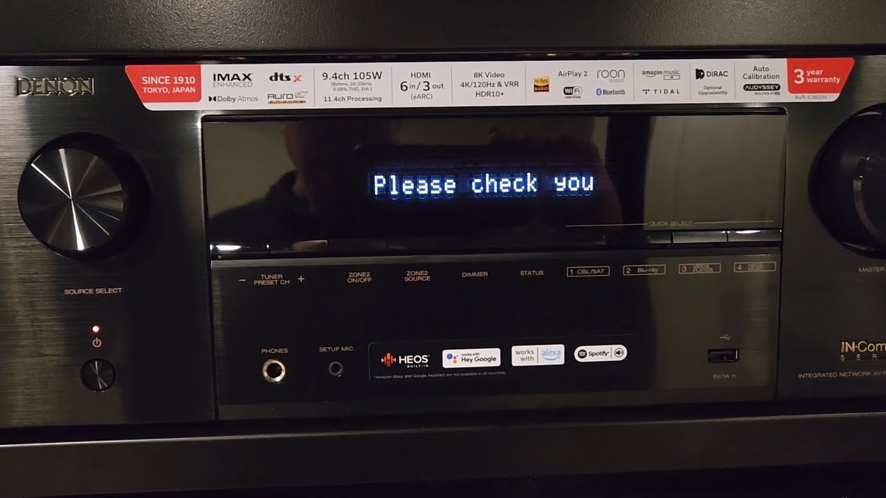 Проблемы с обновлением прошивки при первоначальной настройке Denon AVR-X3800H?!!!