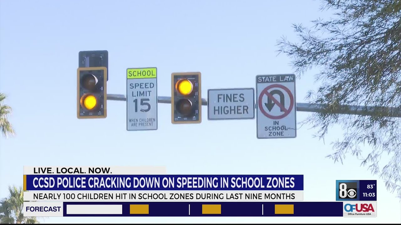 CCSD police cracking down on speeders in Las Vegas valley school zones
