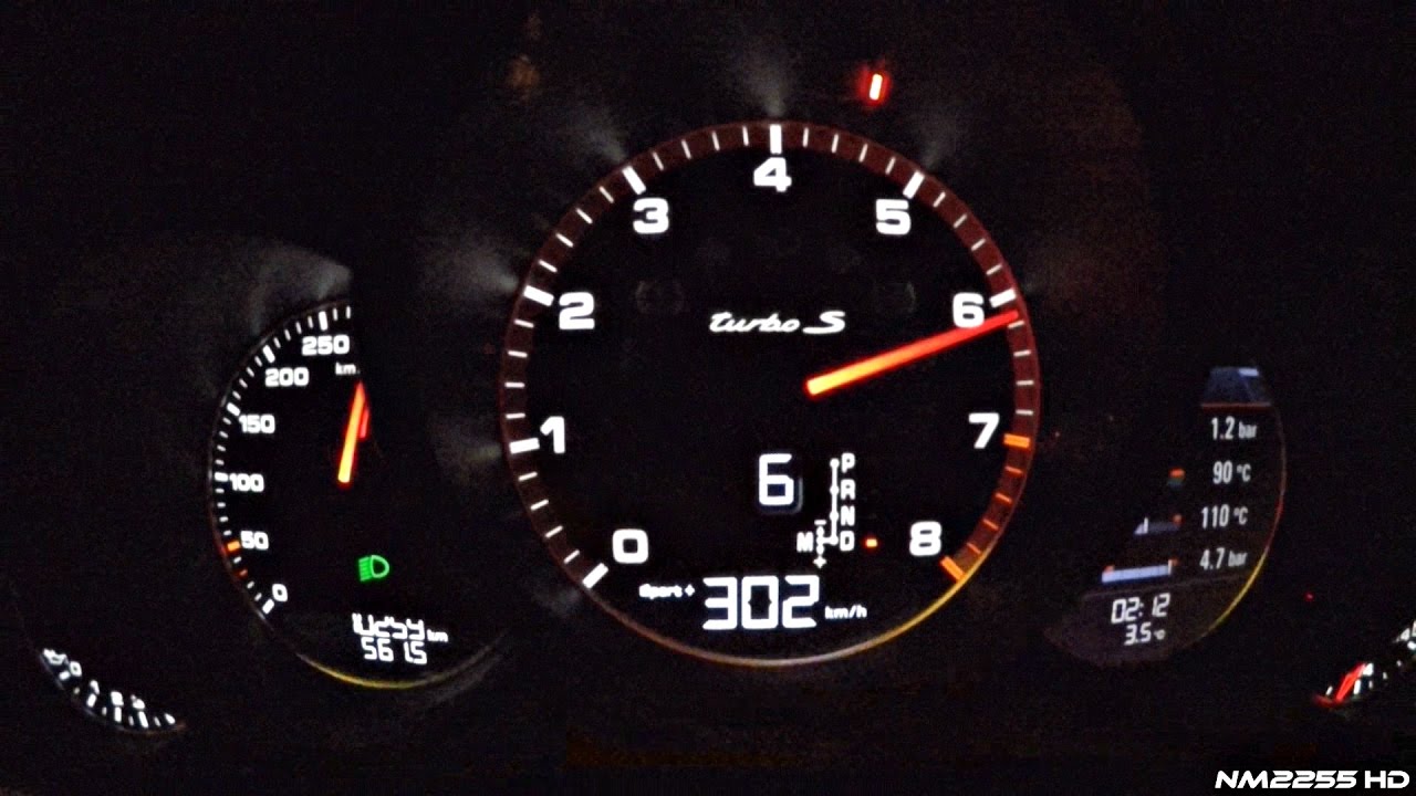 2016 Porsche 991 Turbo S MK2 Launch Control 0-302km/h Acceleration
