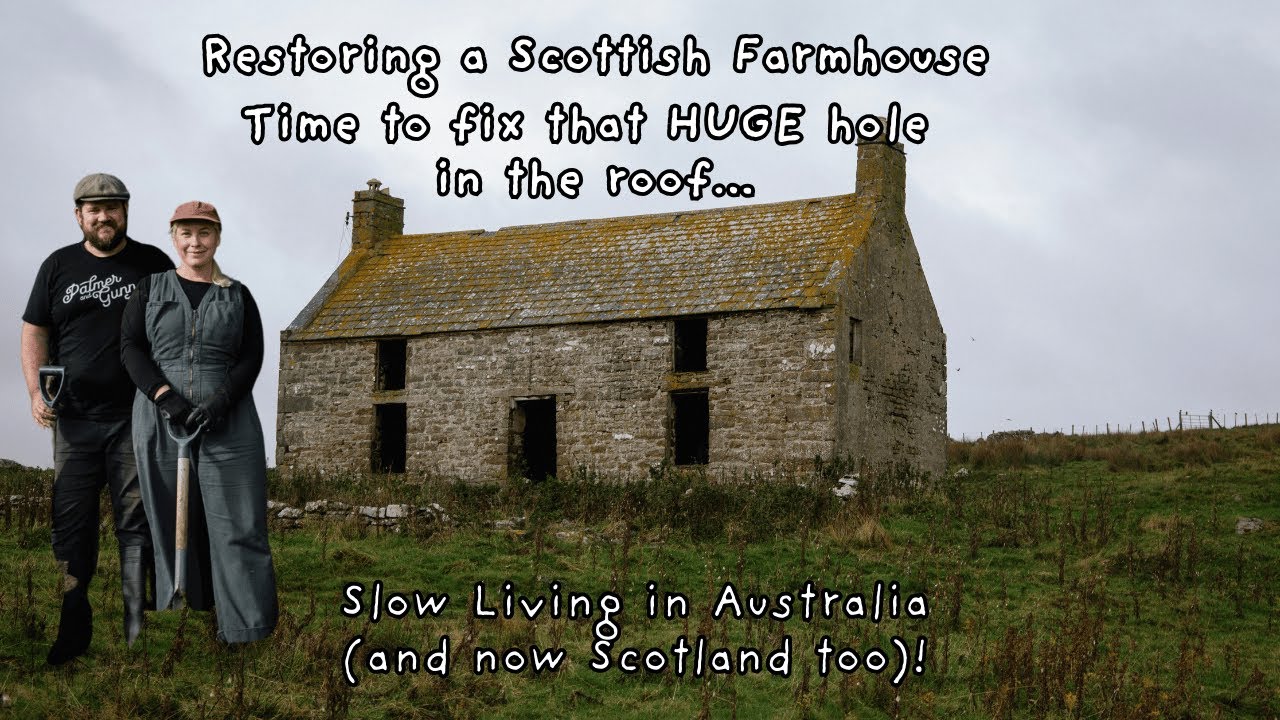 Реставрация шотландского фермерского дома | Ремонт крыши перед зимой