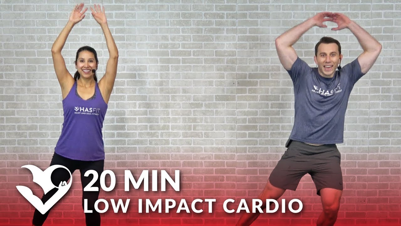 20 Minute Low Impact Standing Cardio Workout with No Jumping - 20 Min Standing Workout for Beginners