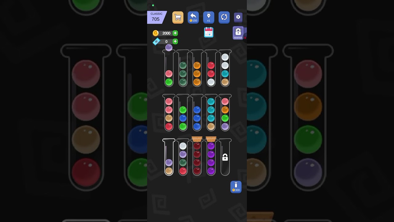 702-710 Level Ball sorting master puzzle game 2026