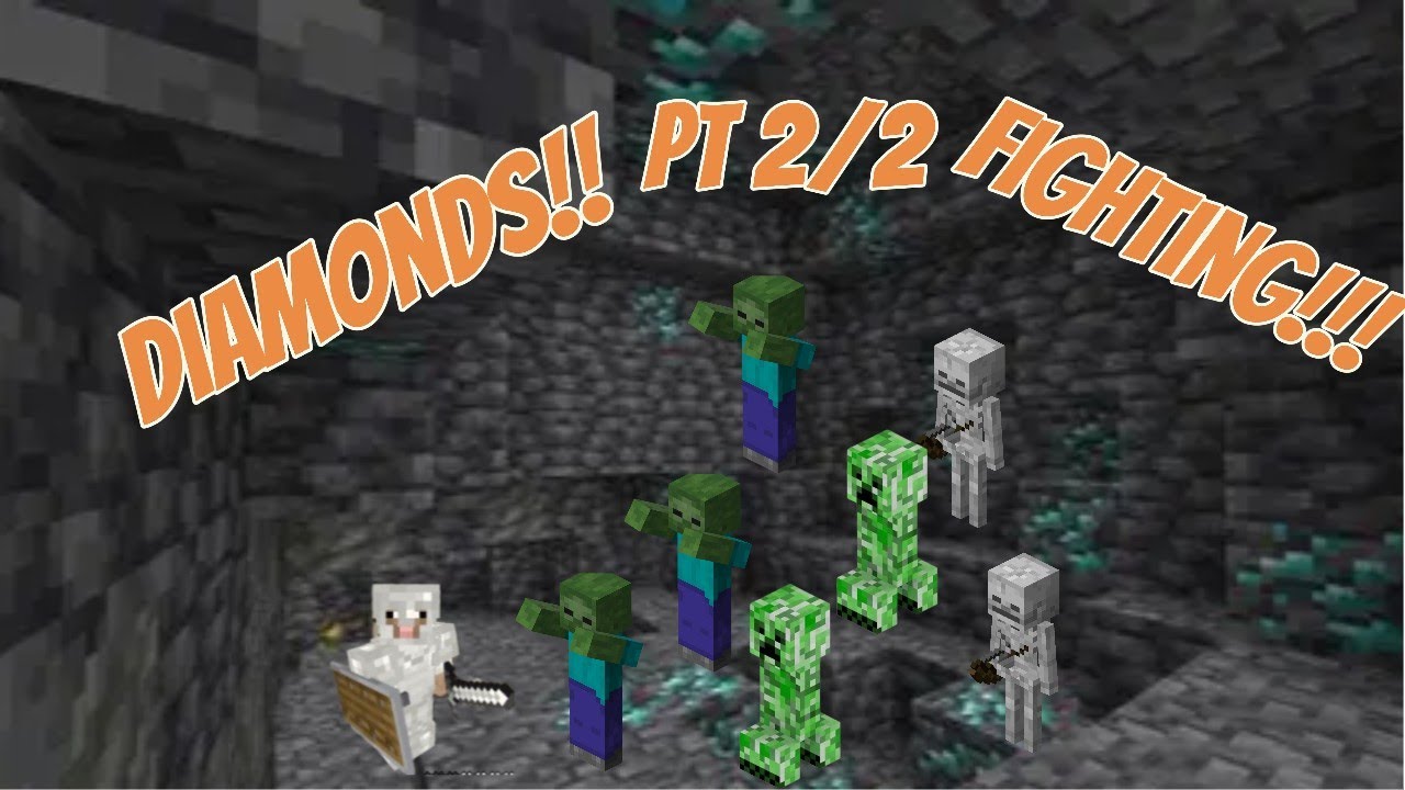 Minecraft Lets Play EP.3 Part 2/2 DIAMONDS!!