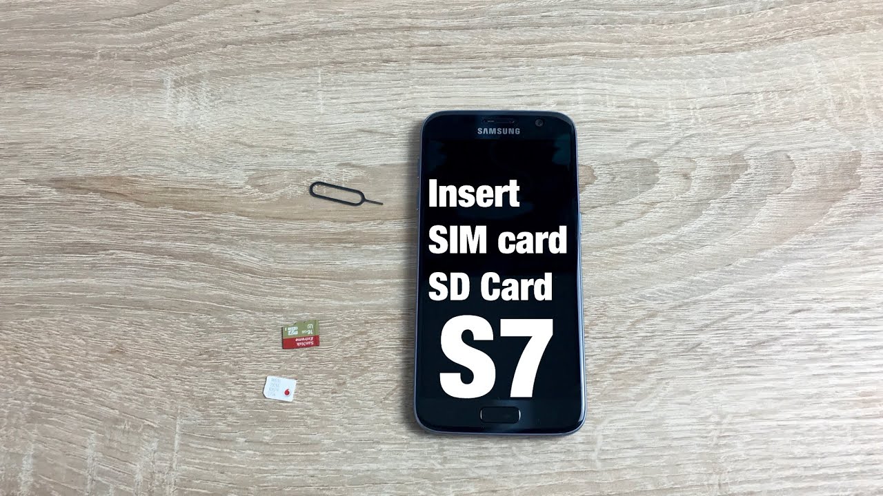 Inserting Sim and SD Card into Samsung Galaxy S7