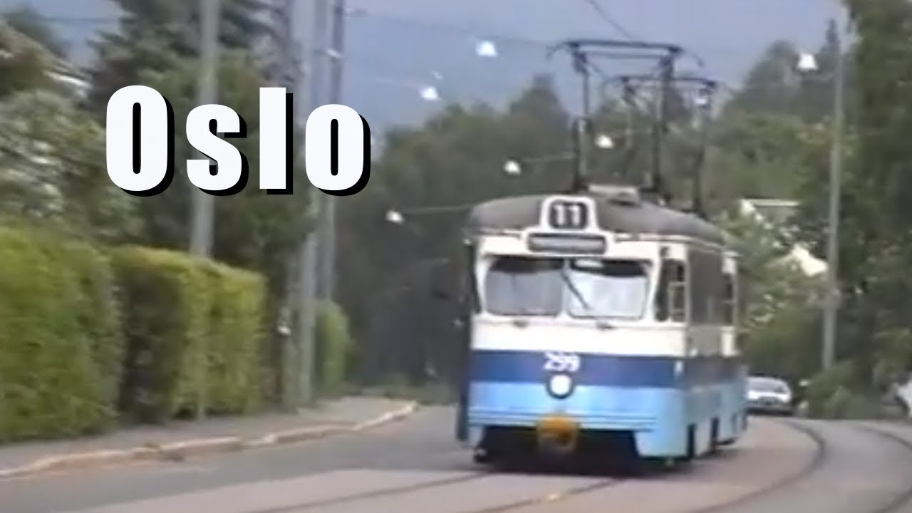 Trams in Oslo - 1999