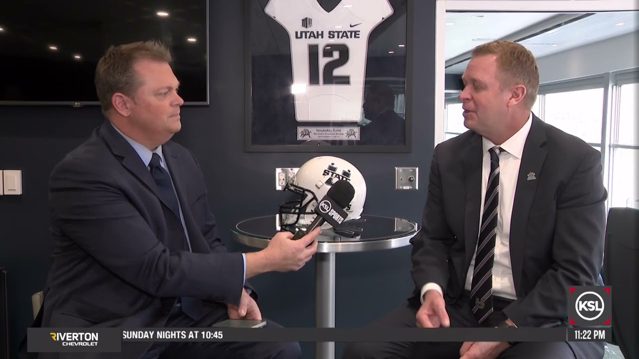 KSL Sports Live Exclusive: Utah State Head Coach Bronco Mendenhall Sits Down With Jeremiah Jensen