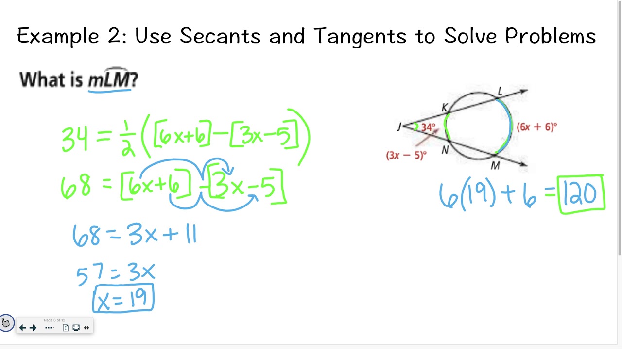 Geometry 10-5: Secant Lines and Segments