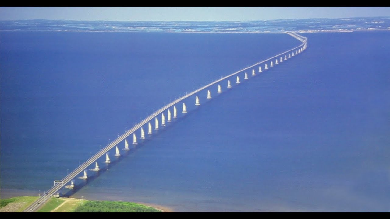 Confederation Bridge crossing from New Brunswick to Prince Edward Island