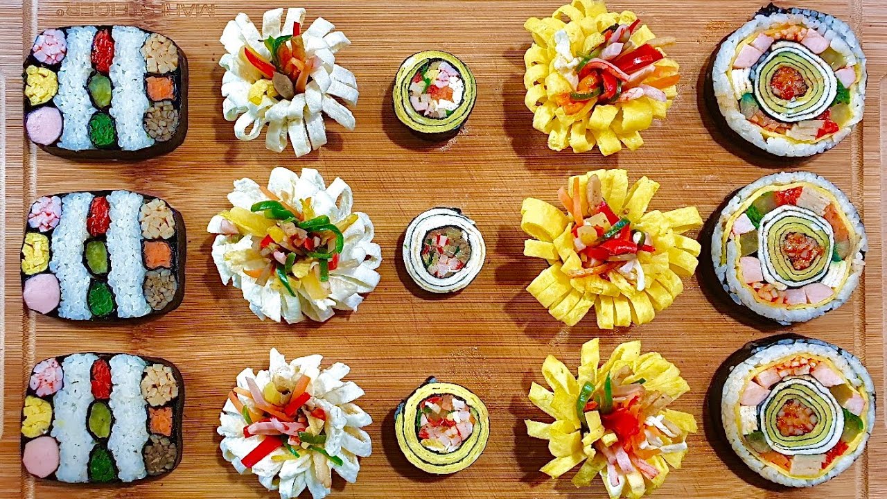 카네이션 김밥 들어보셨나요? 다가오는 어버이날 센스있는 선물하기! 알록달록 샌드위치 김밥 귀여운 팽이 김밥 까지~
