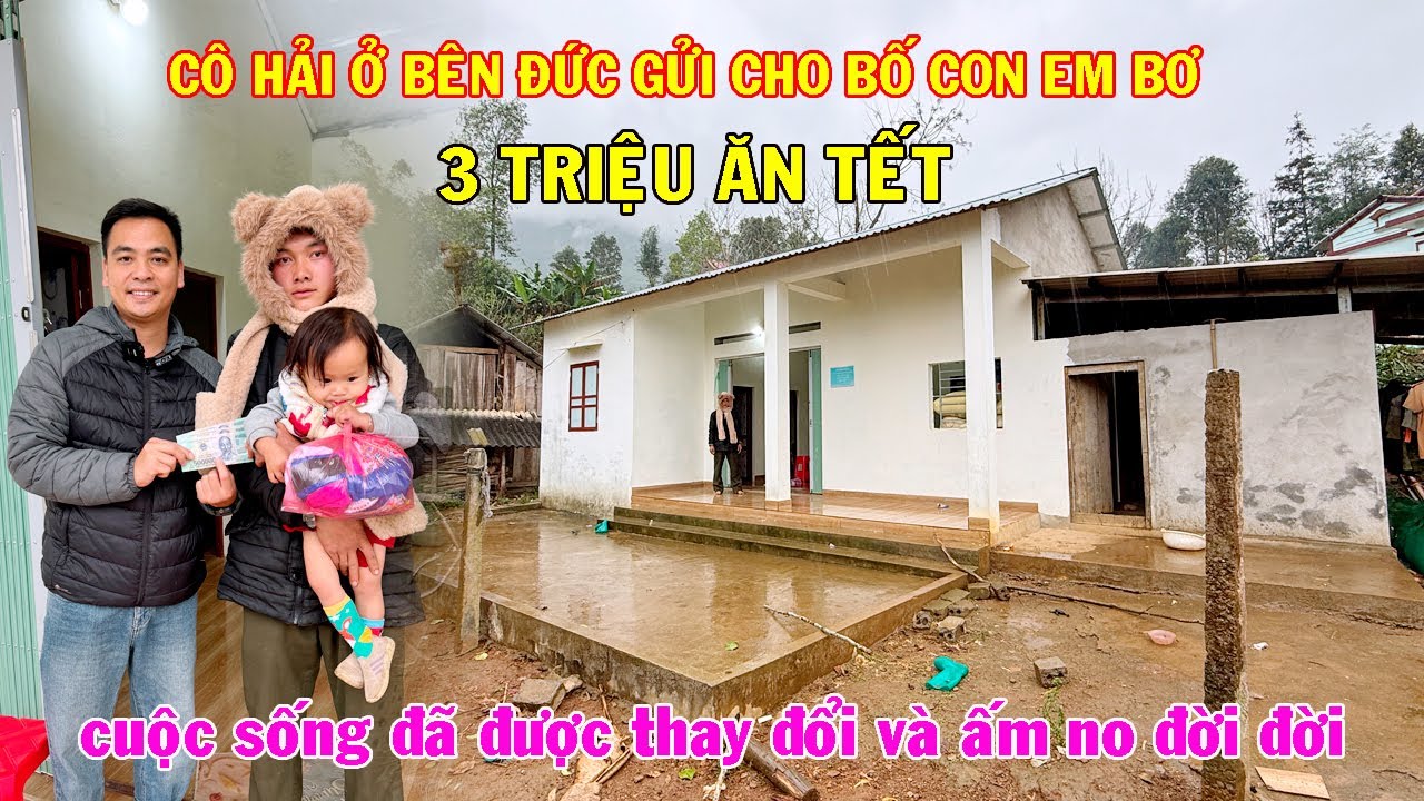 TIN VUI VÀO NHÂN DỊP CUỐI NĂM CÔ HẢI Ở BÊN ĐỨC HỖ TRỢ CHO BỐ CON EM BƠ 3 TRIỆU ĐỂ ĂN TẾT ÂM LỊCH