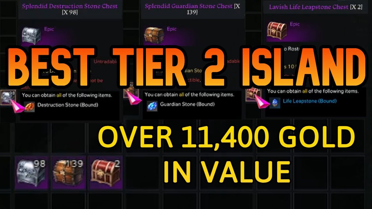 BEST Tier 2 Island: 11,400 Gold in Value! - Lost Ark