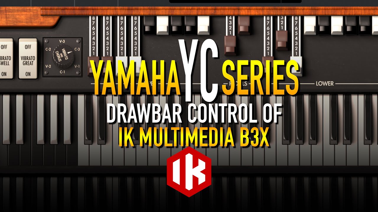Control IK Multimedia B3X drawbars from your Yamaha YC88