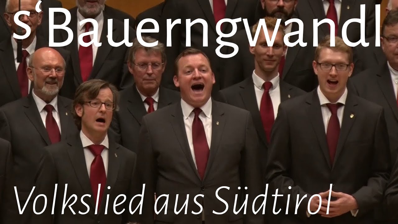 S'Bauerngwandl [with English subtitles] - South Tyrol traditional folk song - Male Voice Choir KMGV