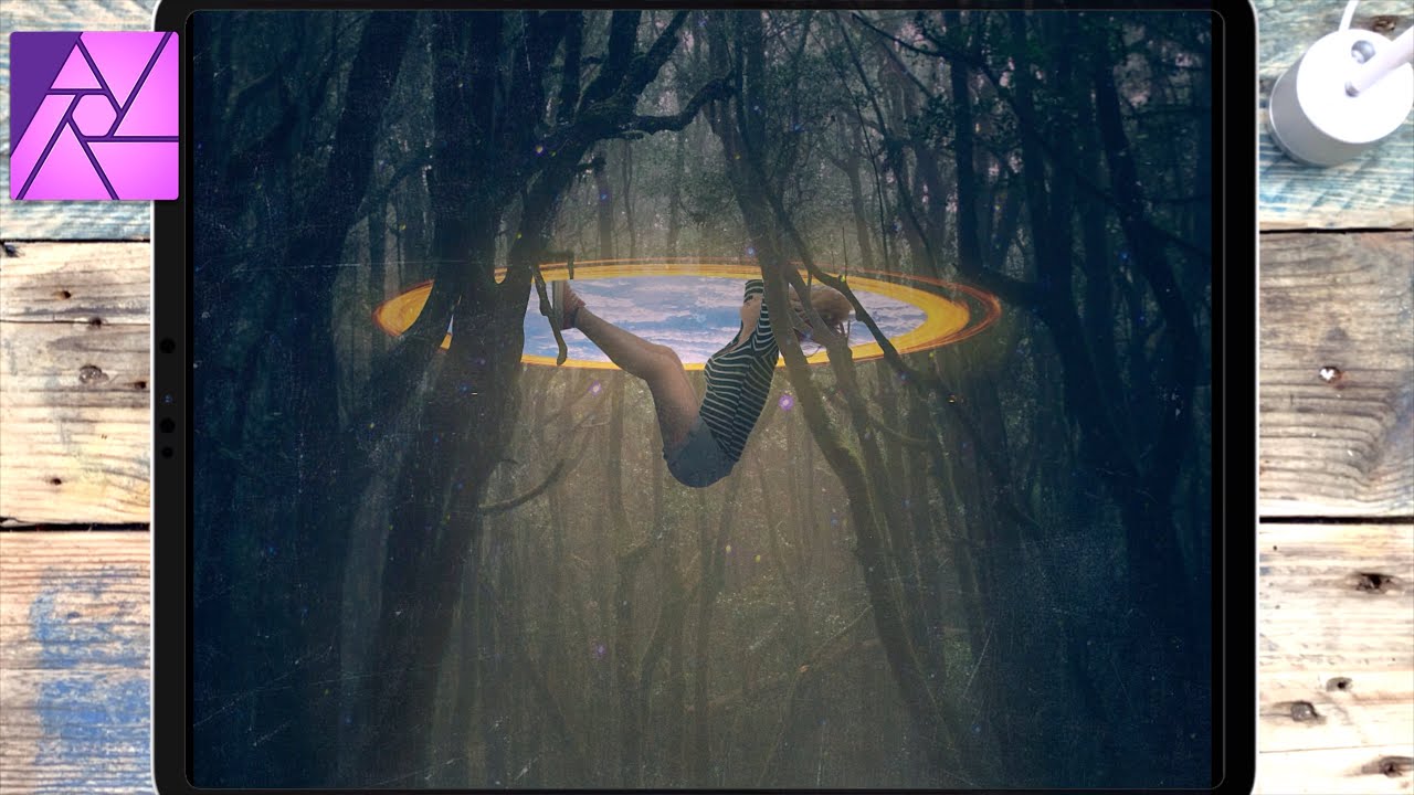iPad Pro Tutorial - Affinity Photo Manipulation - Forest Portal