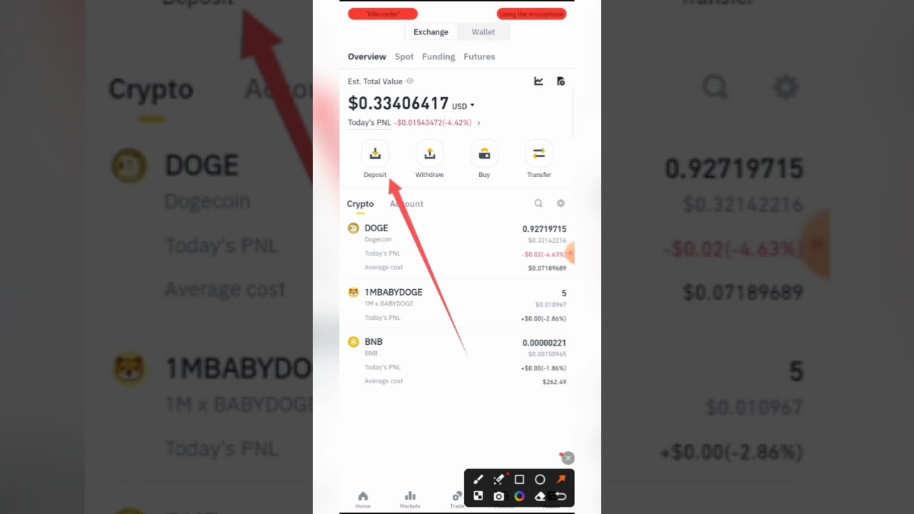 How to get your USDT TRC-20 BINANCE wallet address.