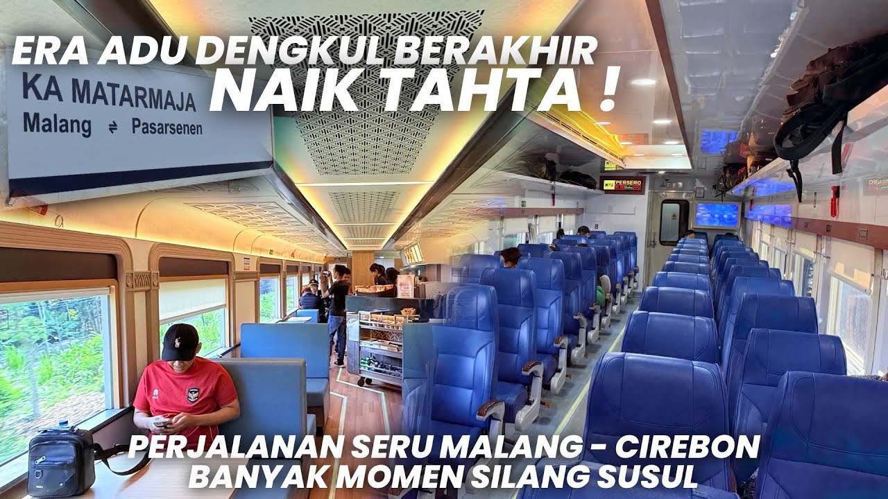 SELAMAT TINGGAL KURSI DUDUK TEGAK ADU DENGKUL‼️Naik KA Matarmaja New Generation Malang - Cirebon
