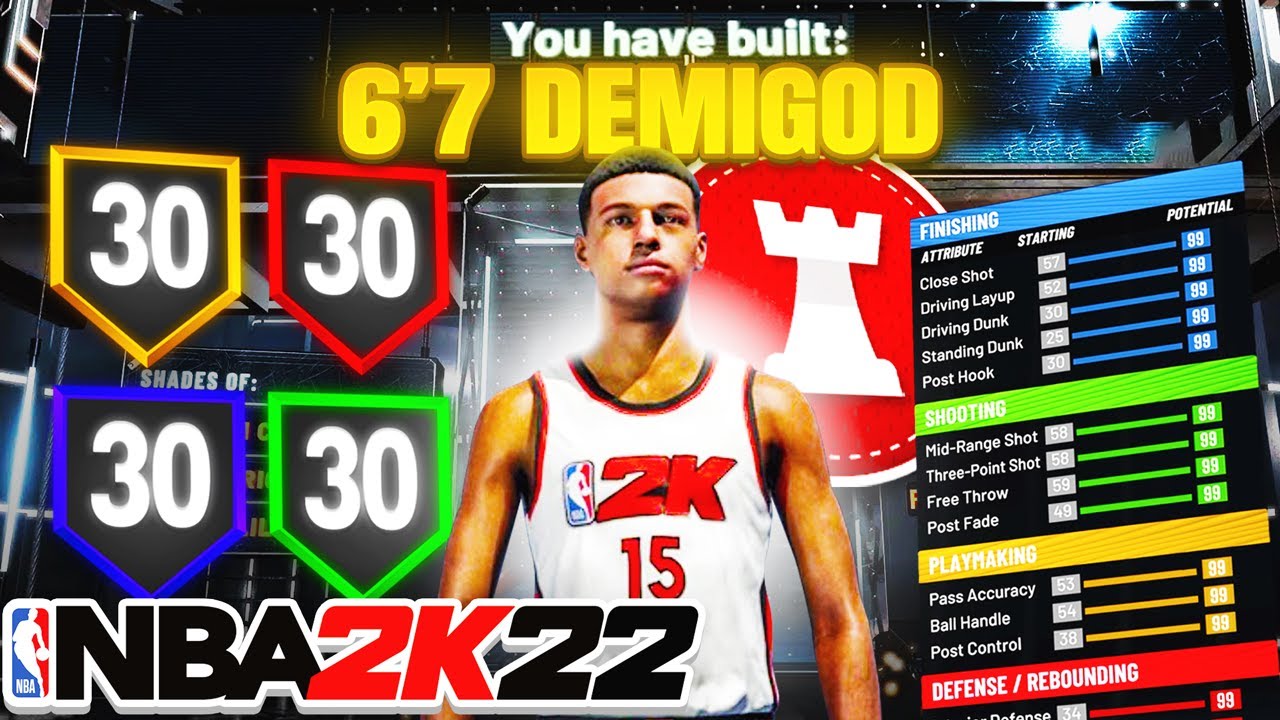 FIRST EVER 6'7 REBIRTH BUILD WILL BREAK NBA 2K22! DEMIGOD PLAYMAKING GLASS CLEANER! Best Build 2k22