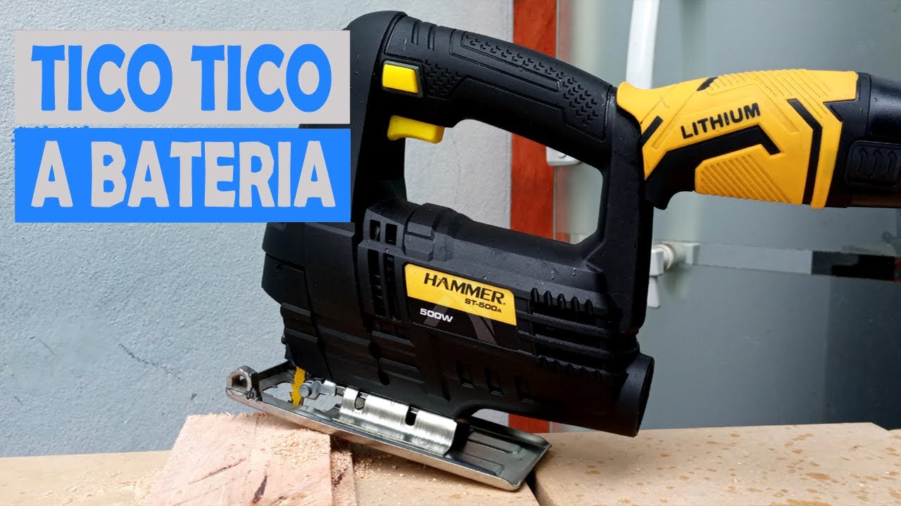 transformando serra tico tico elétrica para  bateria