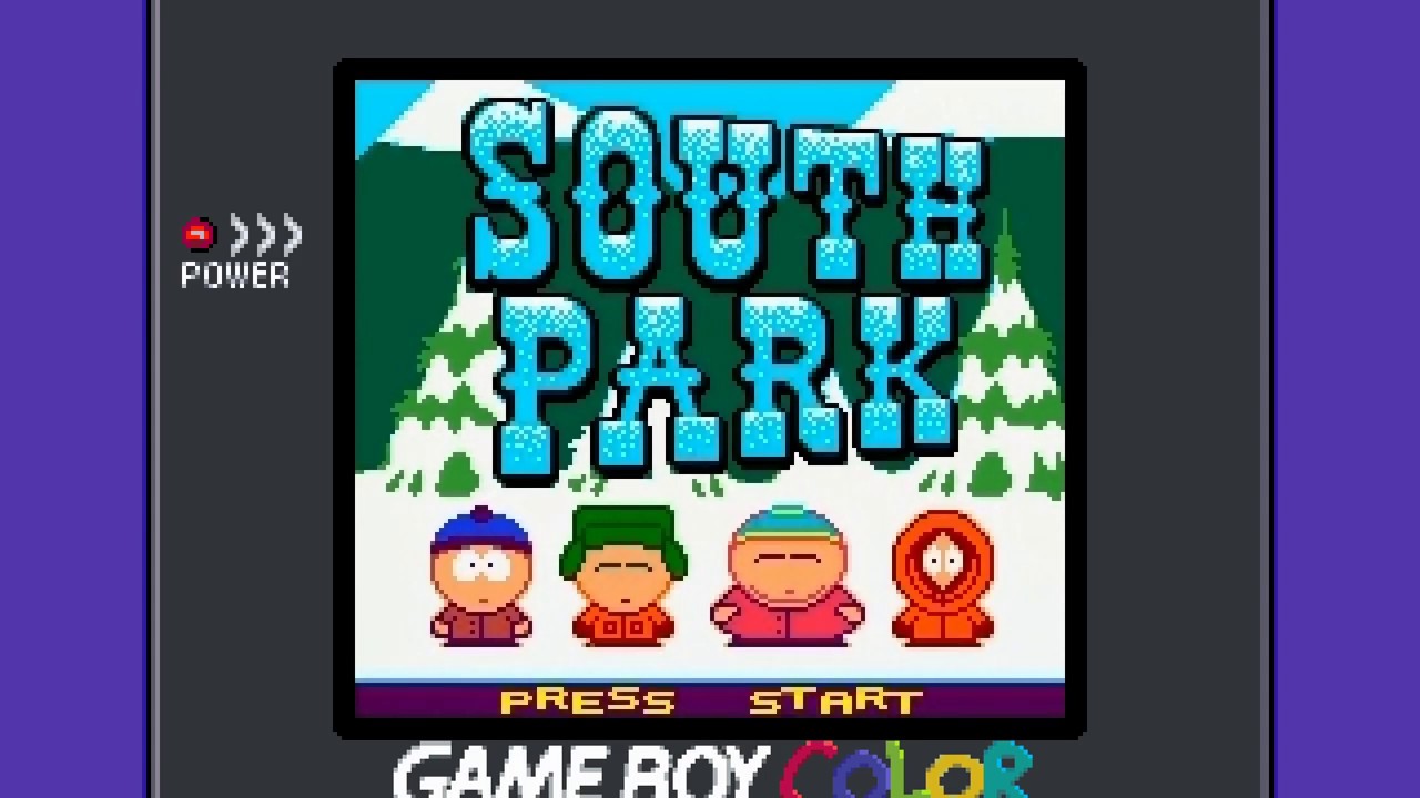 Cancelled South Park GBC Game - World 1: Road to School (Game Boy Player Capture)
