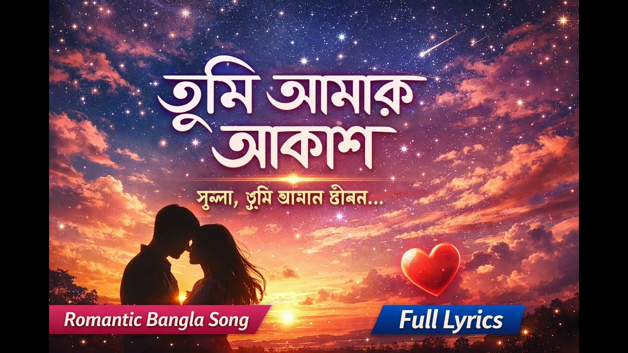 Tumi Amar Akash | তুমি আমার আকাশ | Romantic Bangla Love Song 2026 🎵#banglaromanticsong #lovesong 