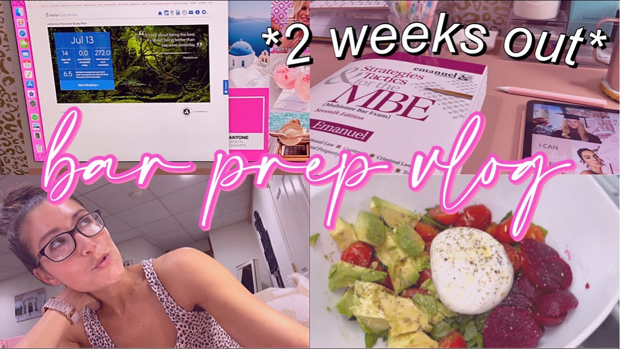 BAR PREP VLOG 5: MY STUDY STRATEGY 2 WEEKS OUT