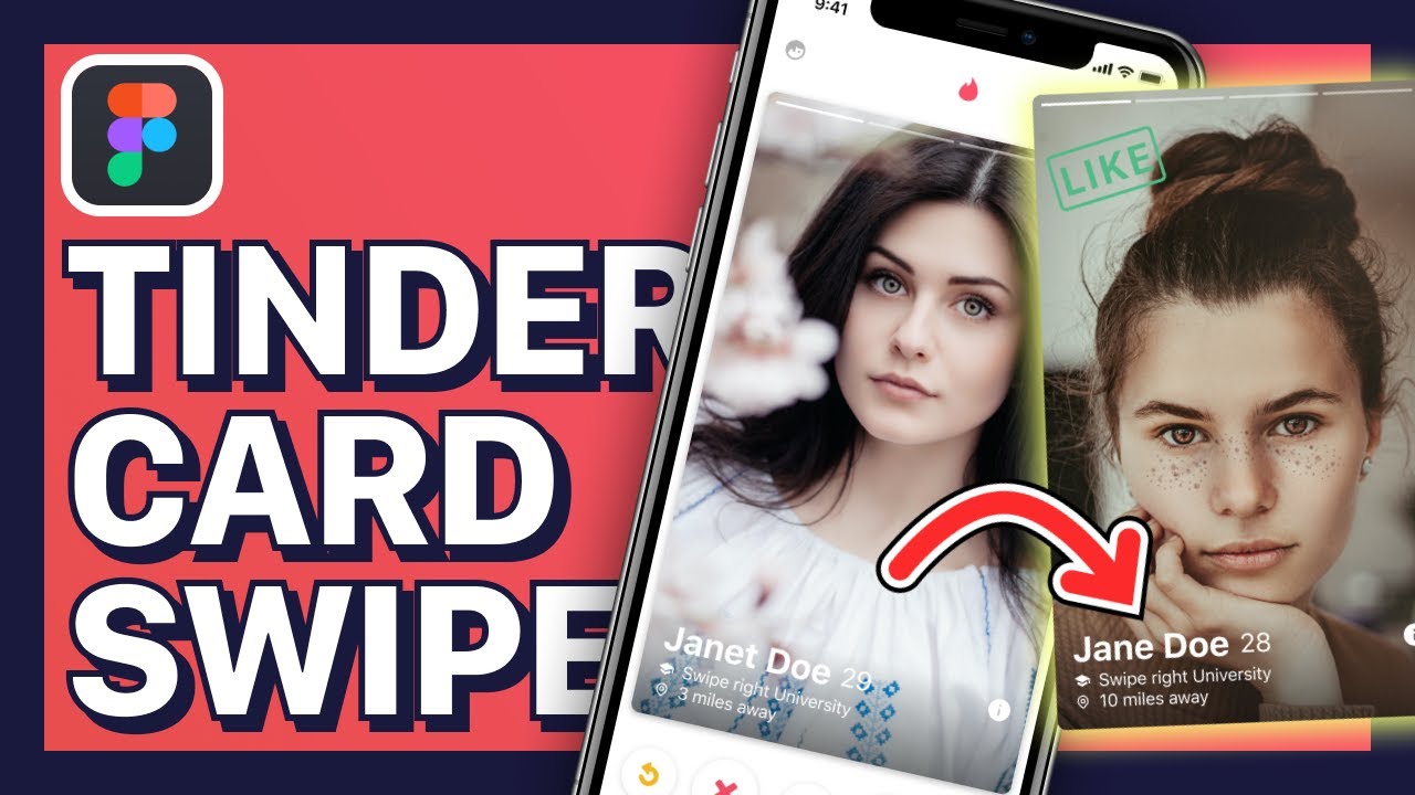 Tinder Card Swipe | Figma Advanced Prototyping