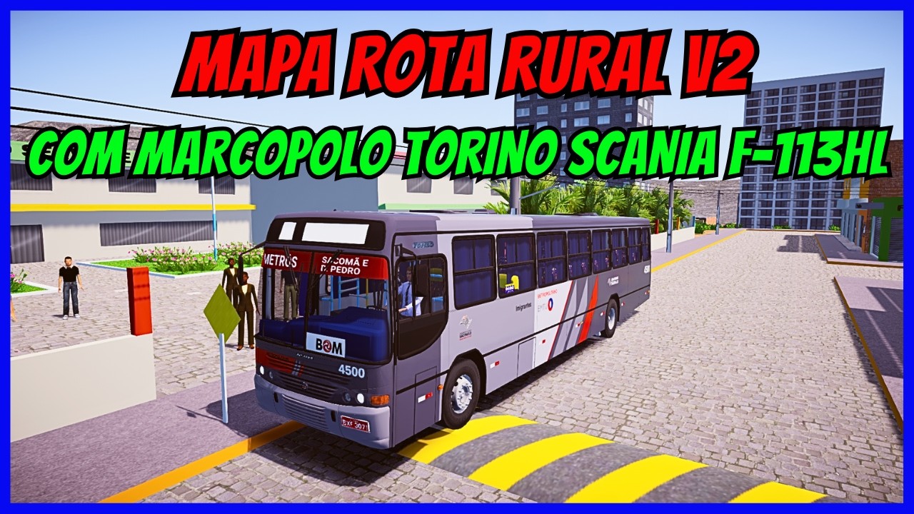 🔴Mapa Rota Rural V2 | Linha 05 | Gameplay Proton Bus Simulator | Simulador de Ônibus | PBSU