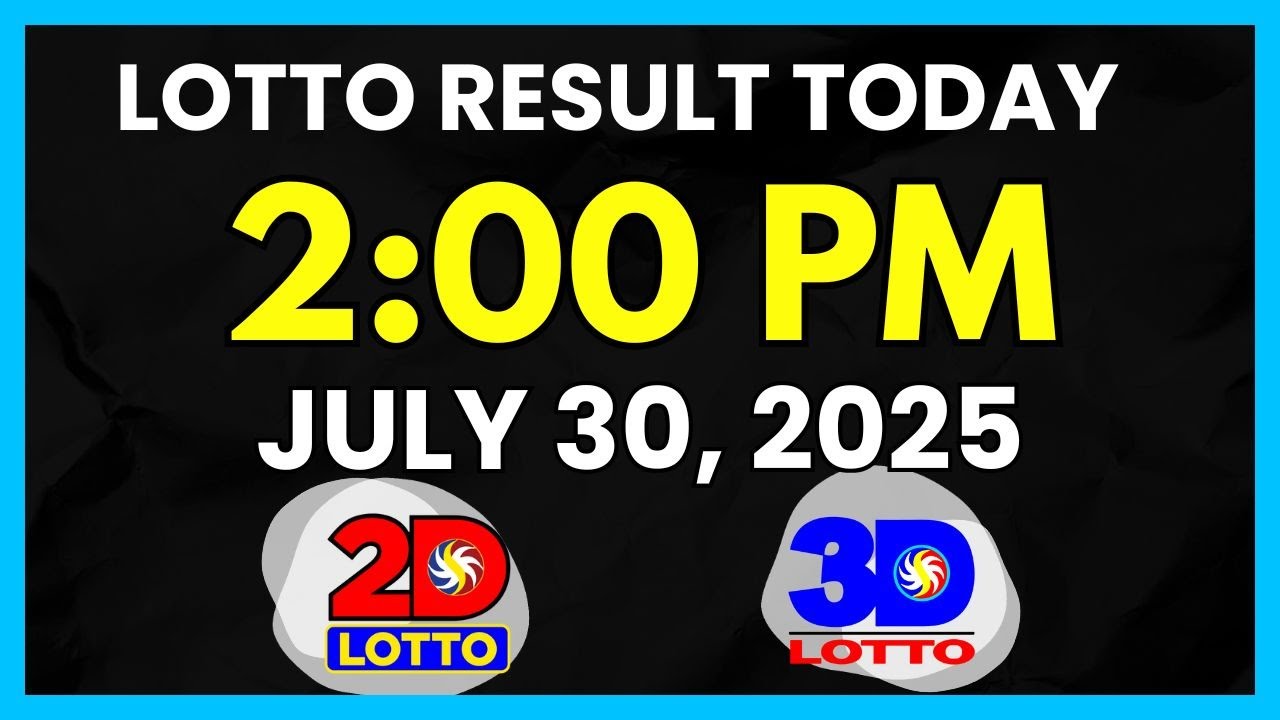 Lotto Result Today 2PM July 30, 2025 Swertres EZ2 PCSO Lotto Draw