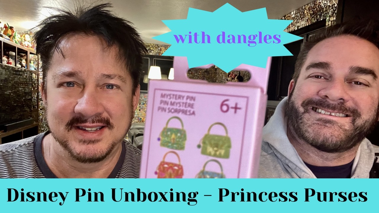 Disney Pin Unboxing Princess Purses with dangles #disney #disneypins #pinunboxing #princess
