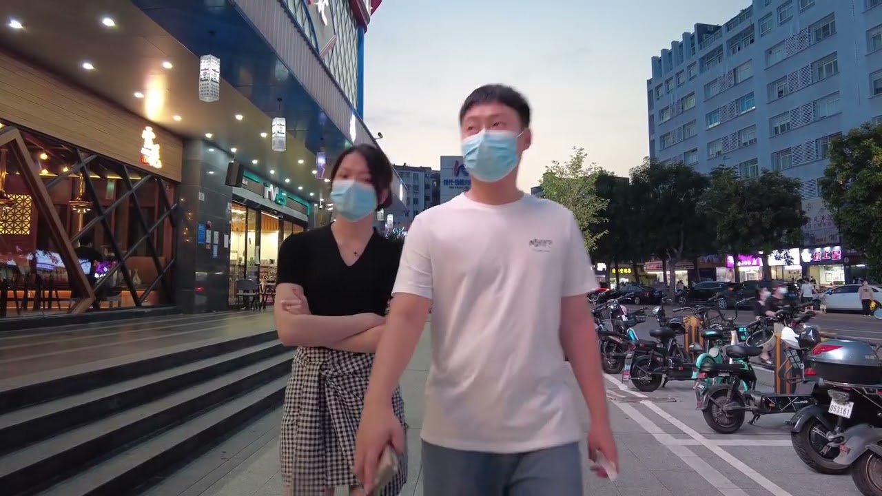 4K街拍广州韩国街 白云区远景路及其附近Korean Street,Baiyun District,Guangzhou,China