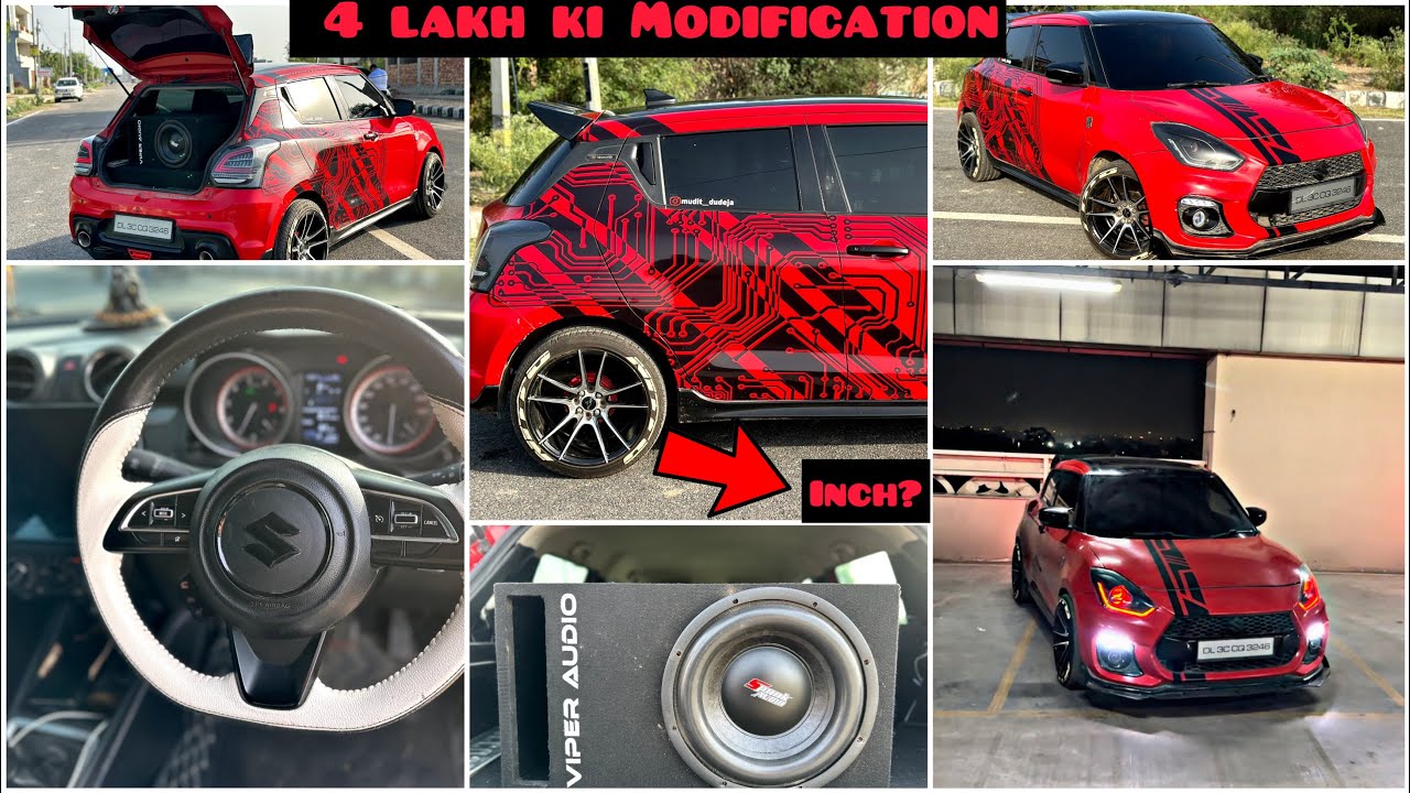 🔥इस से तगड़ी swift नहीं देखी होगी😱|| Full Modified with Graphics🔥|| Loud music setup😱||Exhaust😱
