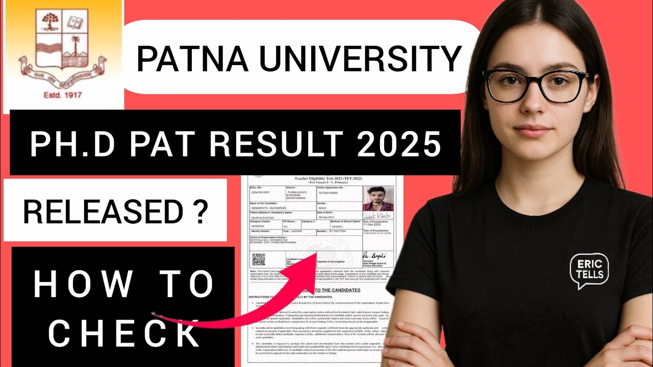 pu phd pat result 2025 | patna university phd pat result 2025
