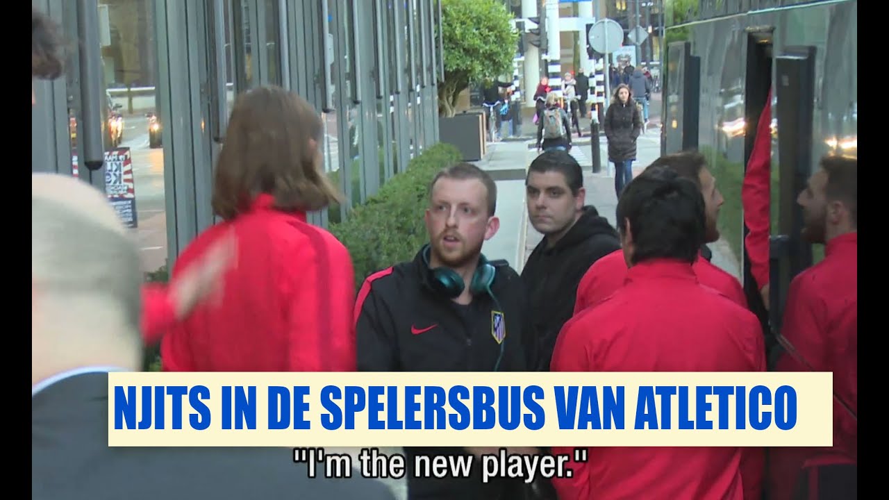 Streetlab - Njits in de spelersbus van Atlético