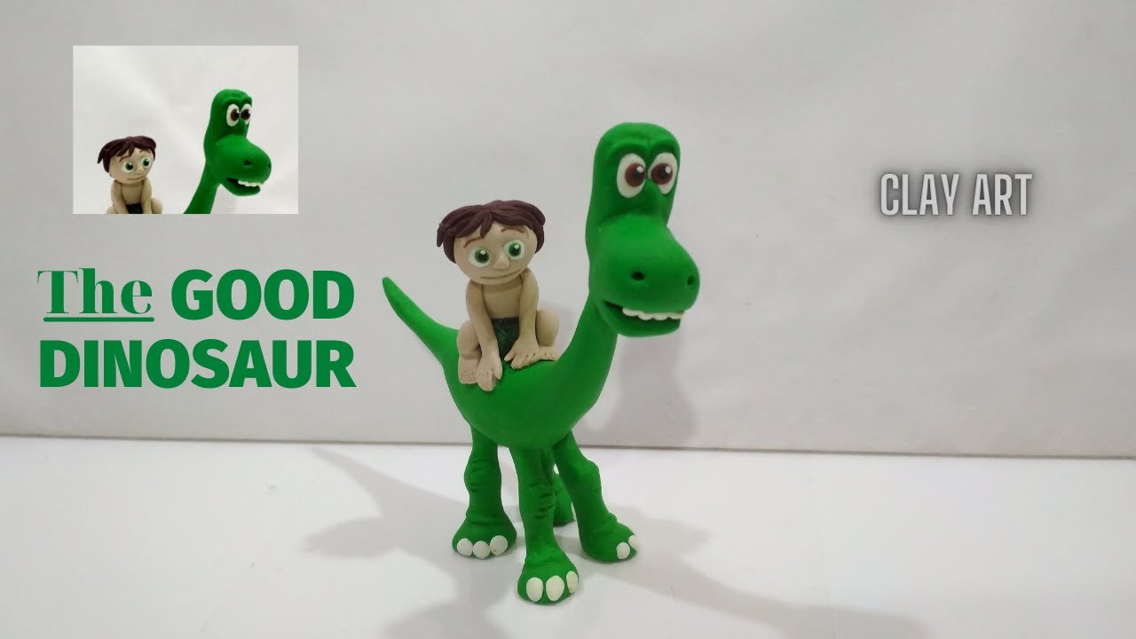 The Good Dinosaur 2 Diy | Polymer clay diy easy | Clay art -Vicky25Crafts