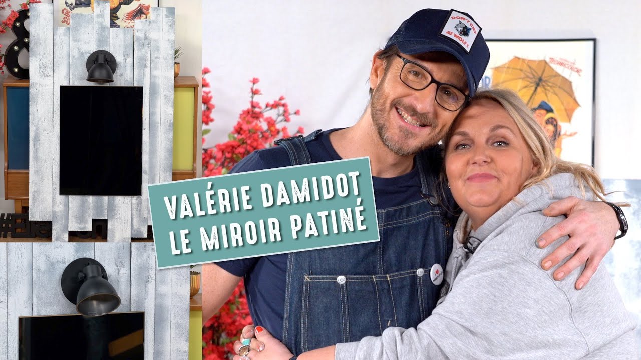 Val&eacute;rie Damidot D&eacute;co - Le Miroir en Palette Patin&eacute;e