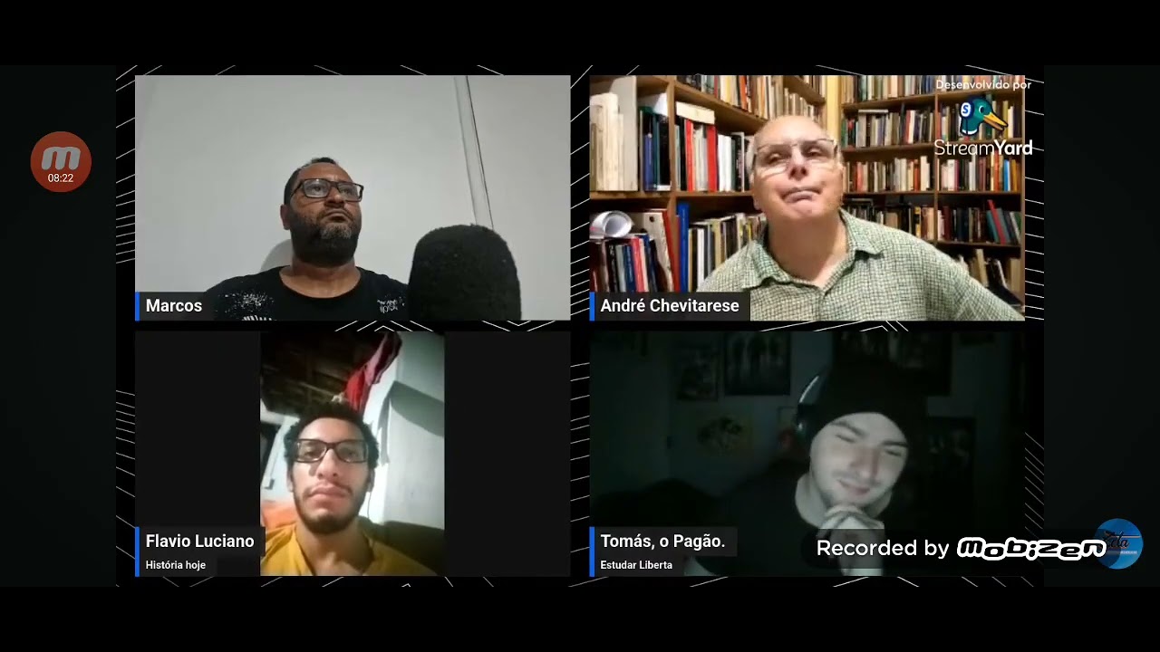 Chevitarese dando uma aula em live