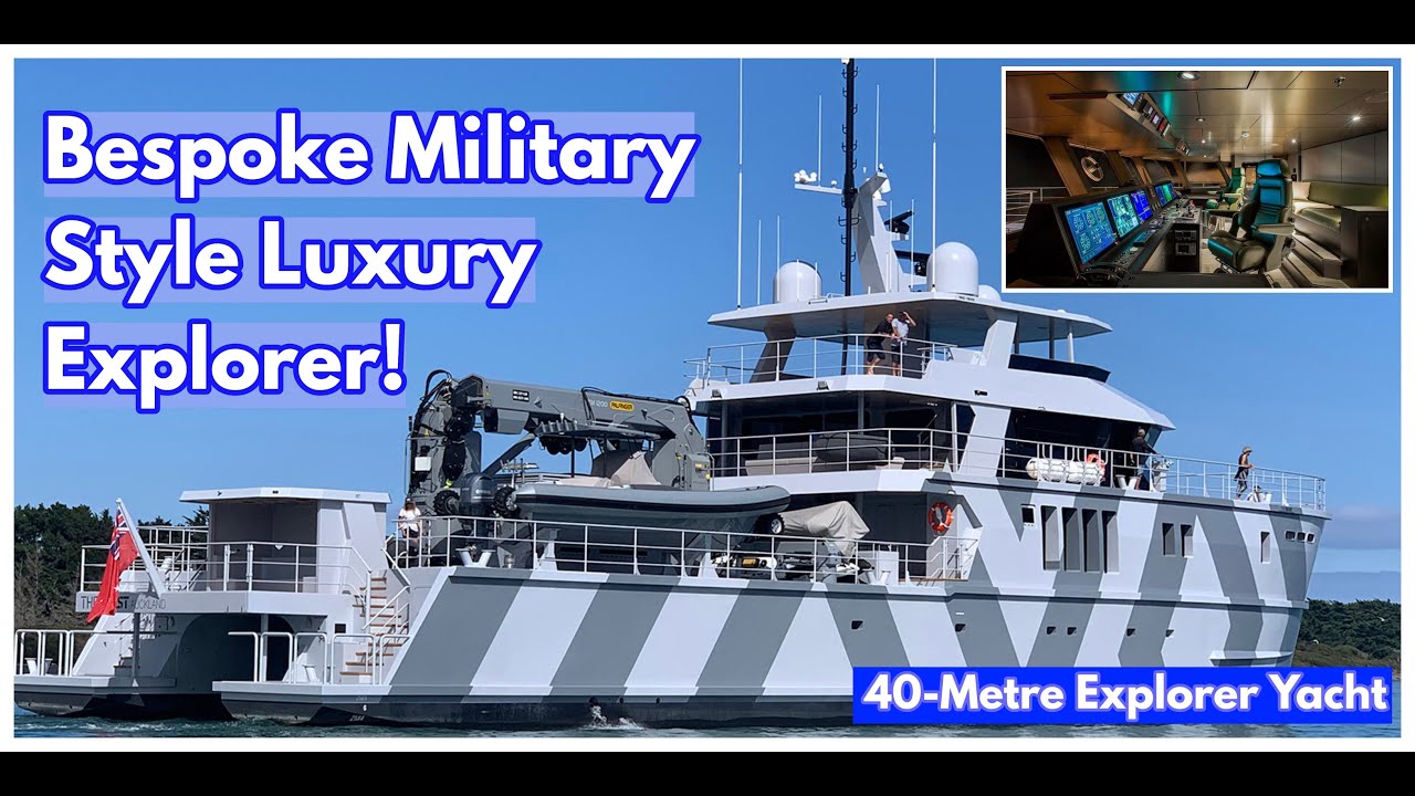 This Isn't A Military Ship! It's A Luxury Catamaran Explorer SuperYacht! | 'The Beast'
