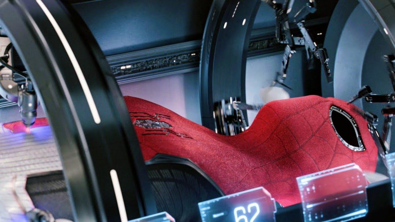 Peter Makes His New Suit Scene - SPIDER-MAN FAR FROM HOME [4K 60FPS]