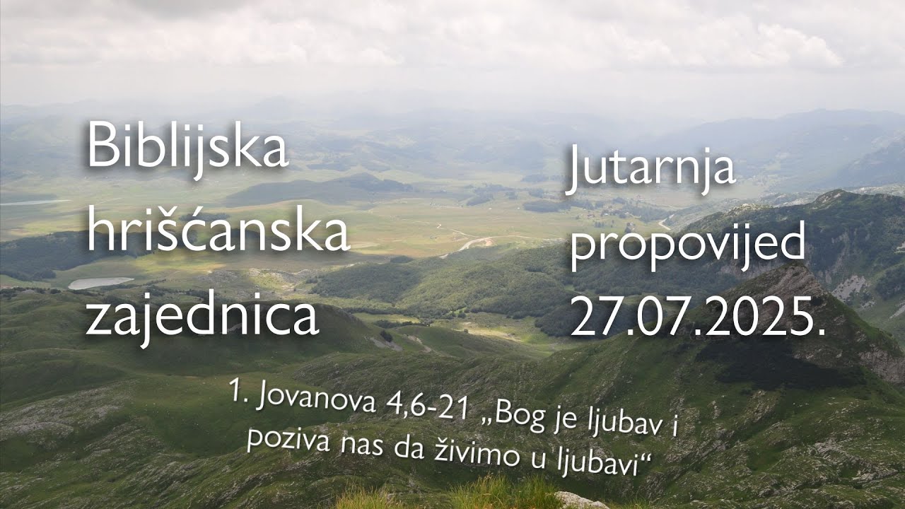 Jutarnja propovijed 27.07.2025.