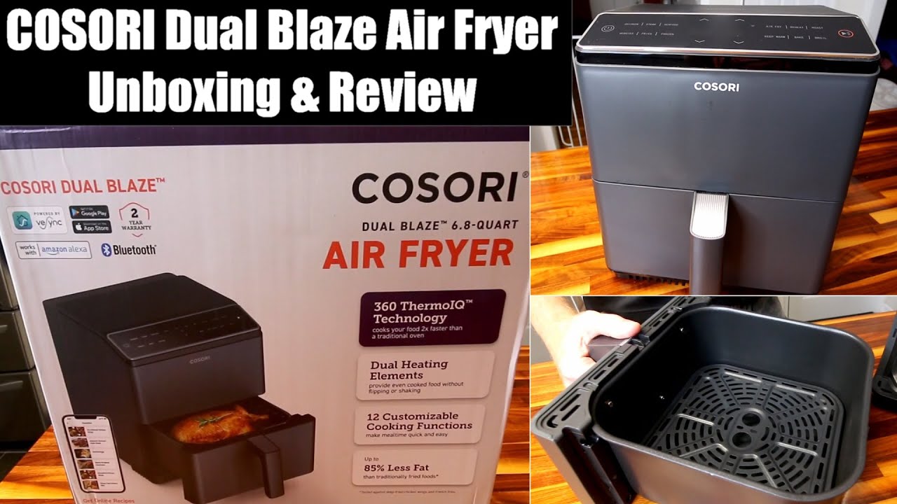 COSORI Dual Blaze 6.8-Quart Air Fryer/360 ThermoIQ/ Unboxing Setup & First Use/Review After 2 Months