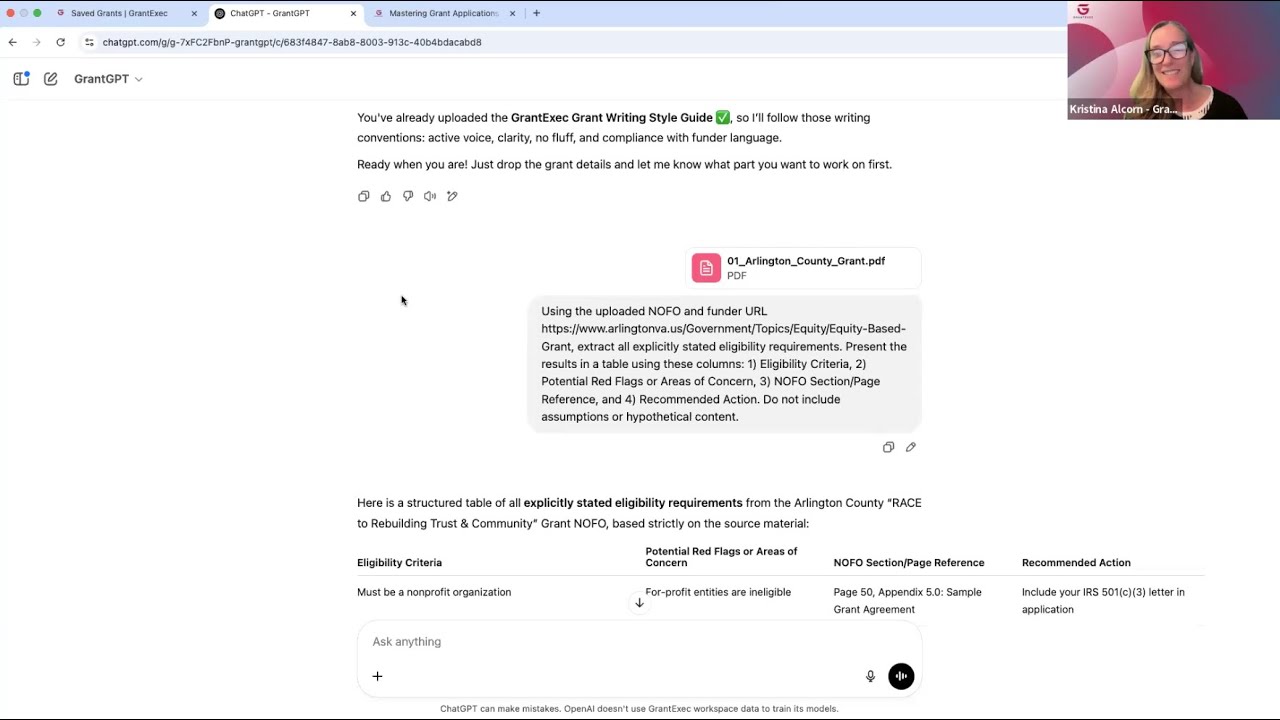 Master Grant Writing with AI | GrantGPT Workshop June 2025