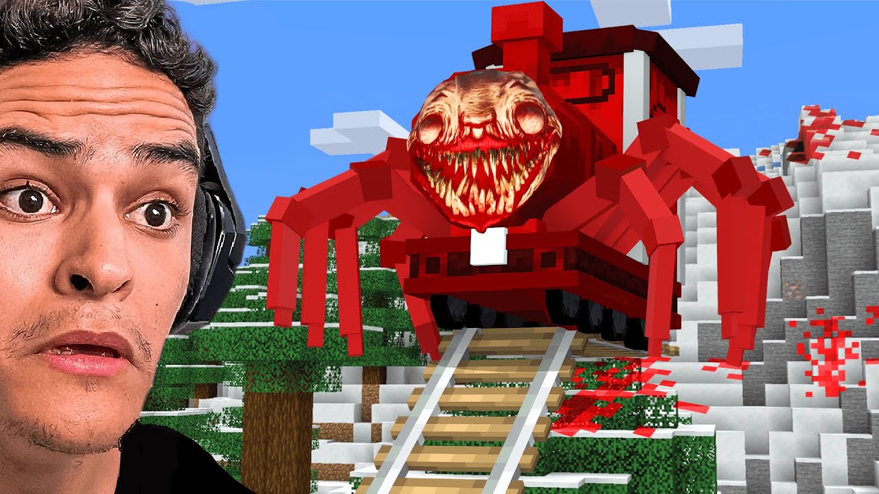 ASSUSTEI meu amigo com o Choo-Choo Charles no Minecraft