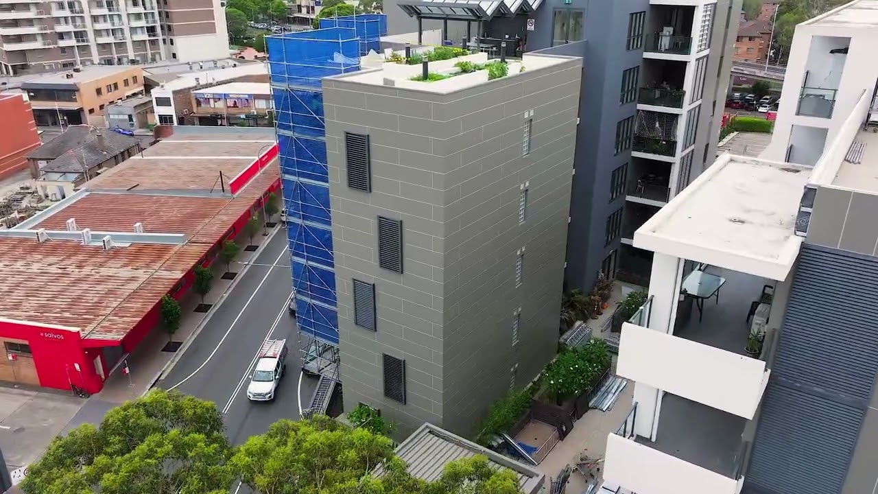 Cladding Replacement Project Fairfield NSW | Construction Progress Aerial