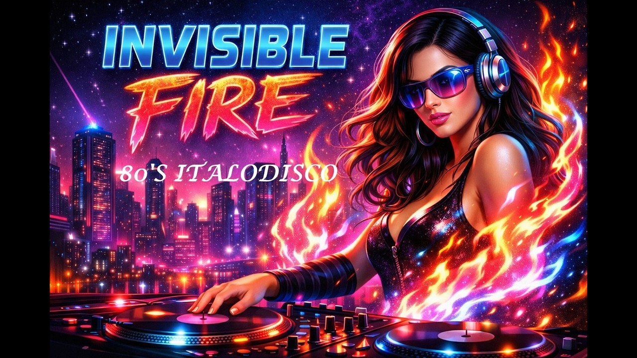 [ INVISIBLE FIRE ] #italodisco #Retro 80s Neon DJ Synthwave (This Chorus Is Dangerous)
