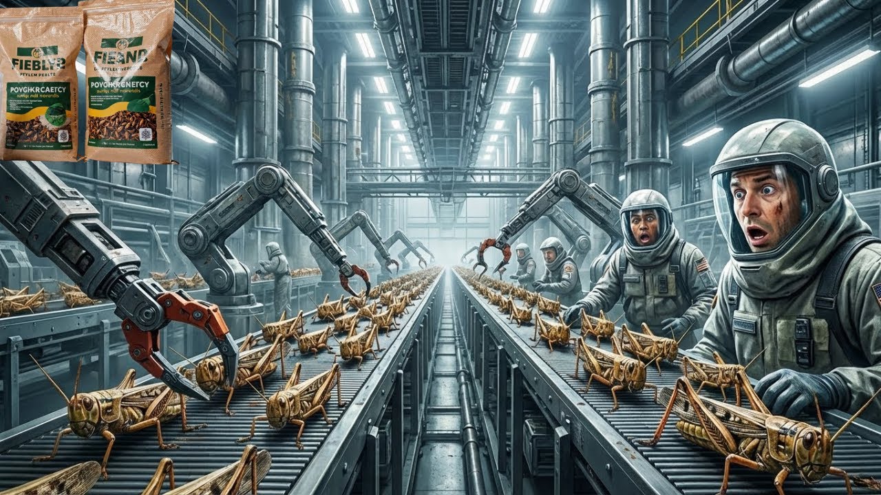 Inside a Locust Factory: Turning Millions of Insects into High Protein Animal Fee
