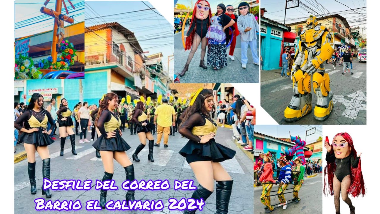 Desfile del correo de las fiestas del Barrio el Calvario 2024, Chalatenango