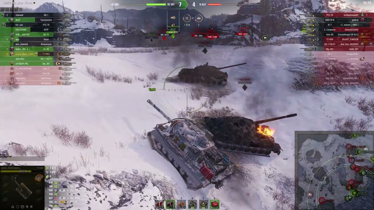T110E3 (mapa Linia Mannrtheima) As pancerny