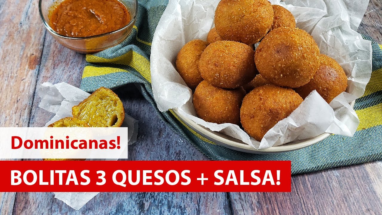 Bolitas de QUESO DOMINICANAS CON CHEDDAR (3 Quesos 🧀)  | Cocina Dominicana 🇩🇴
